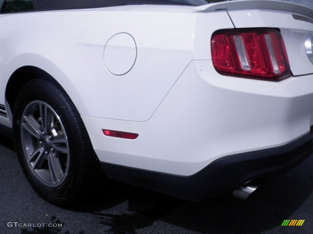 2011 Mustang V6 Premium Convertible - Performance White / Saddle photo #7