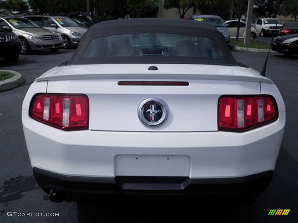 2011 Mustang V6 Premium Convertible - Performance White / Saddle photo #8