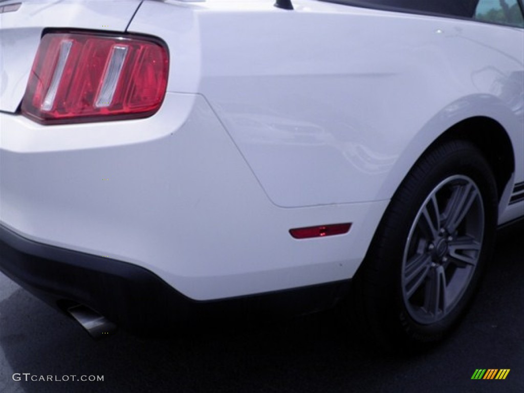 2011 Mustang V6 Premium Convertible - Performance White / Saddle photo #9