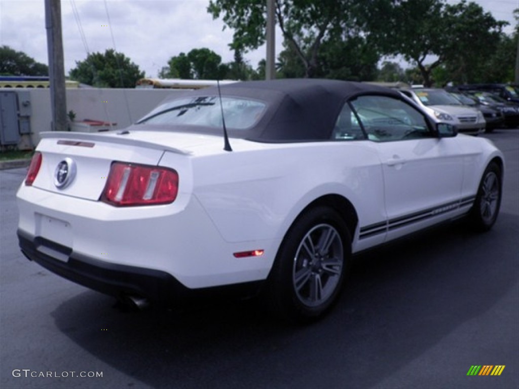 2011 Mustang V6 Premium Convertible - Performance White / Saddle photo #10