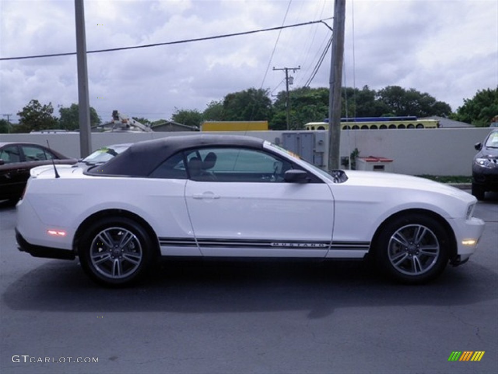 2011 Mustang V6 Premium Convertible - Performance White / Saddle photo #11