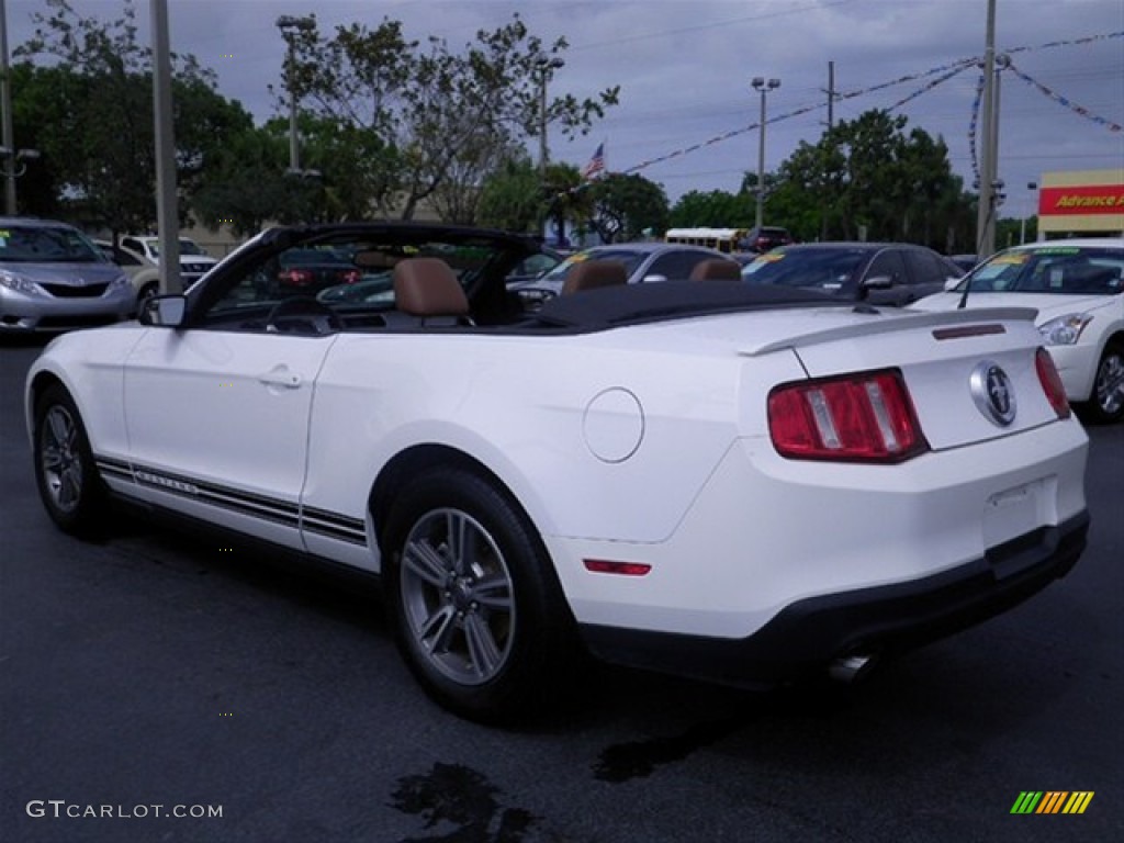 2011 Mustang V6 Premium Convertible - Performance White / Saddle photo #16