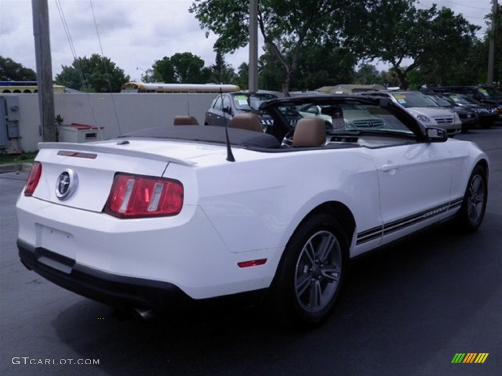 2011 Mustang V6 Premium Convertible - Performance White / Saddle photo #17
