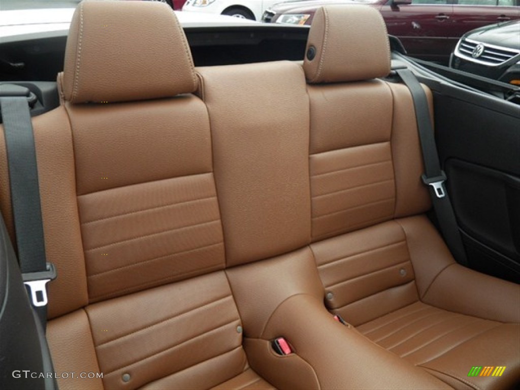 2011 Mustang V6 Premium Convertible - Performance White / Saddle photo #24