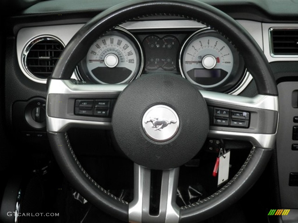 2011 Mustang V6 Premium Convertible - Performance White / Saddle photo #28