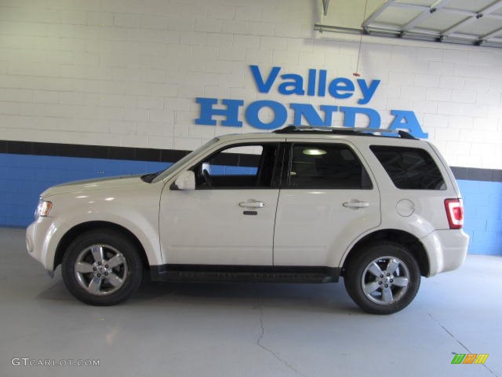 2009 Escape Limited V6 4WD - White Suede / Charcoal photo #2