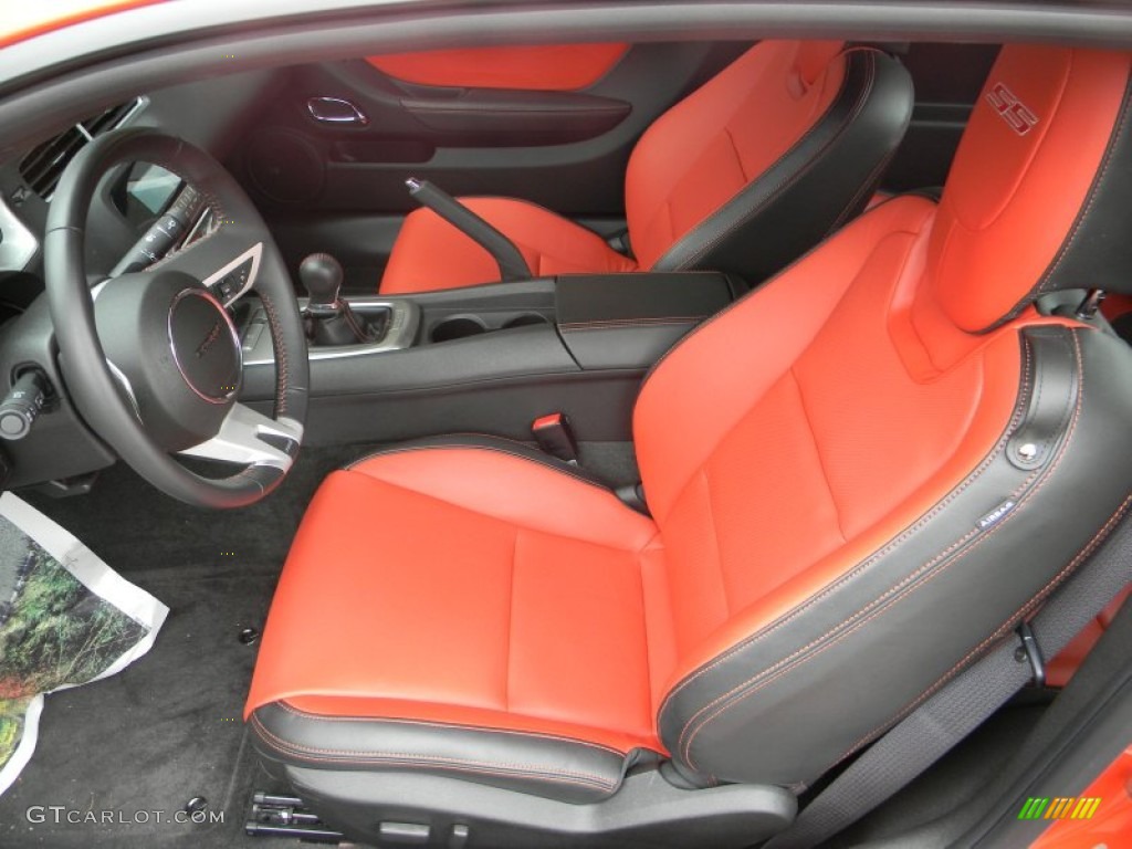 Inferno Orange/Black Interior 2011 Chevrolet Camaro SS/RS Coupe Photo #64739451