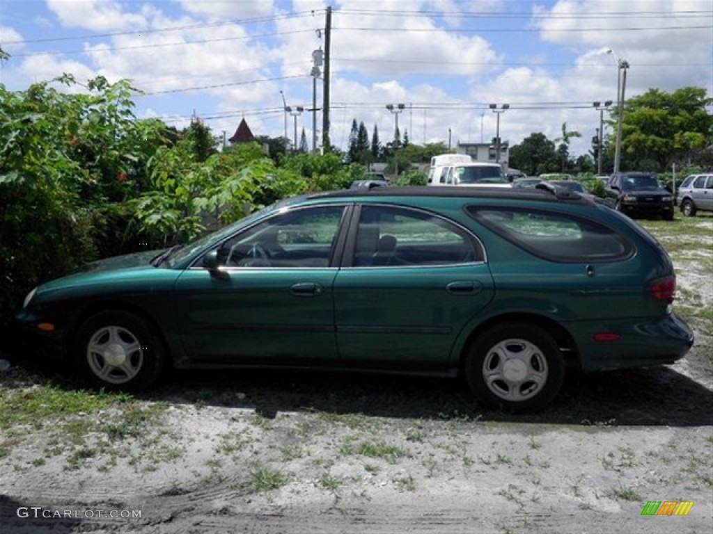 1999 Taurus SE Wagon - Tropic Green Metallic / Medium Graphite photo #2