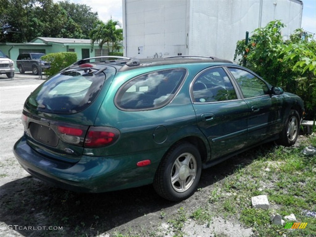 1999 Taurus SE Wagon - Tropic Green Metallic / Medium Graphite photo #3
