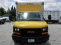 2008 Yellow GMC Savana Cutaway 3500 Commercial Moving Truck  photo #3