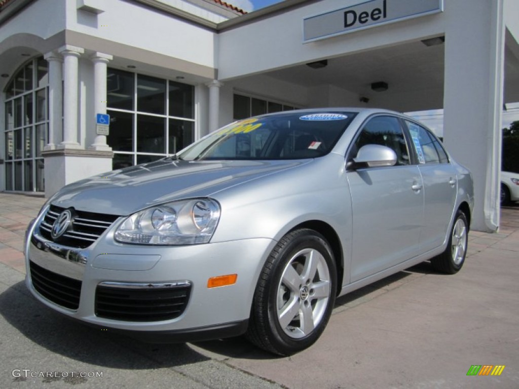 2009 Jetta SE Sedan - Reflex Silver Metallic / Art Grey photo #1