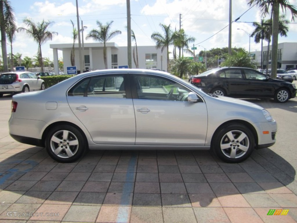2009 Jetta SE Sedan - Reflex Silver Metallic / Art Grey photo #6