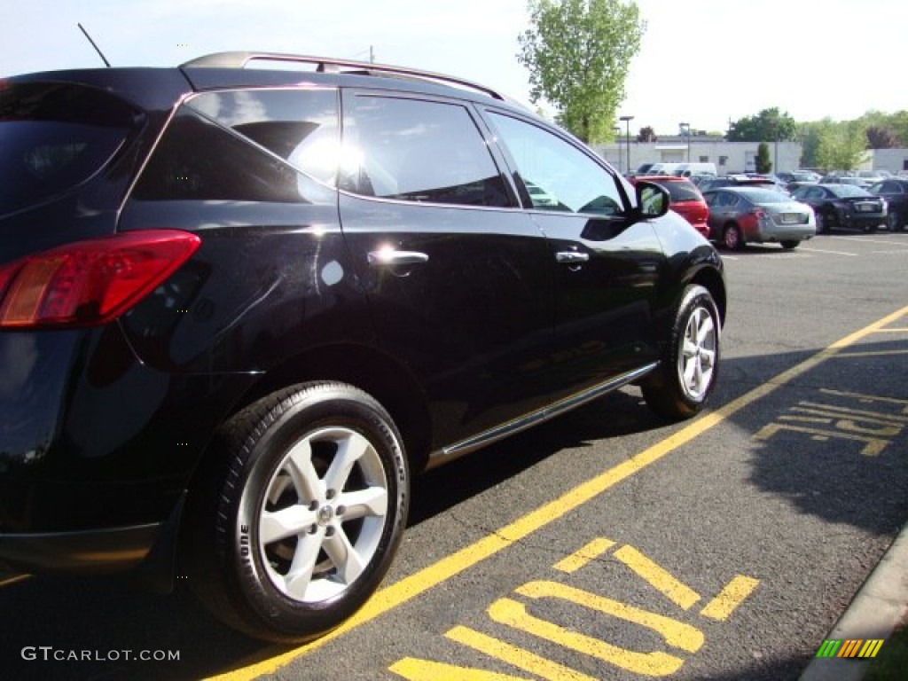 2009 Murano SL AWD - Super Black / Black photo #8