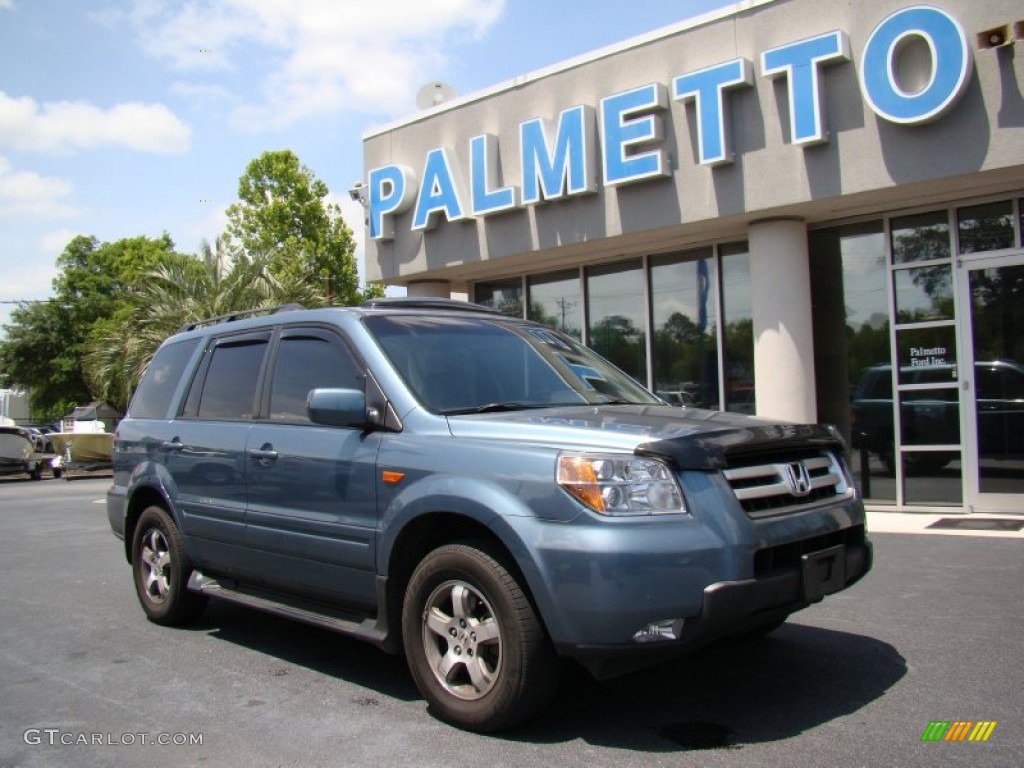 2008 Pilot Special Edition - Steel Blue Metallic / Gray photo #2