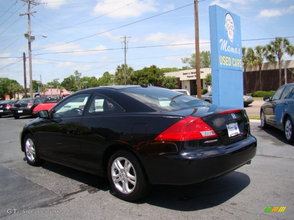 2007 Accord EX Coupe - Nighthawk Black Pearl / Black photo #6