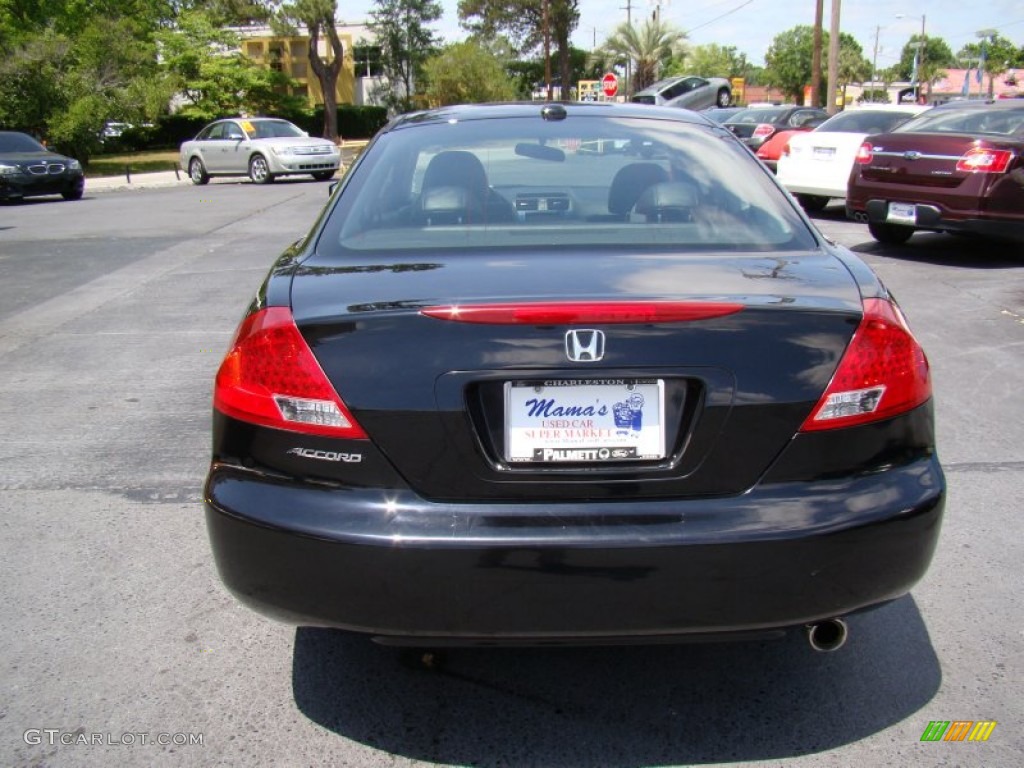 2007 Accord EX Coupe - Nighthawk Black Pearl / Black photo #7