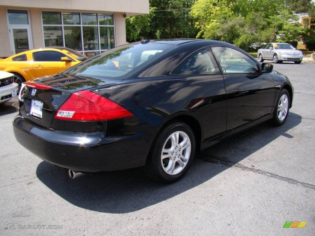 2007 Accord EX Coupe - Nighthawk Black Pearl / Black photo #8