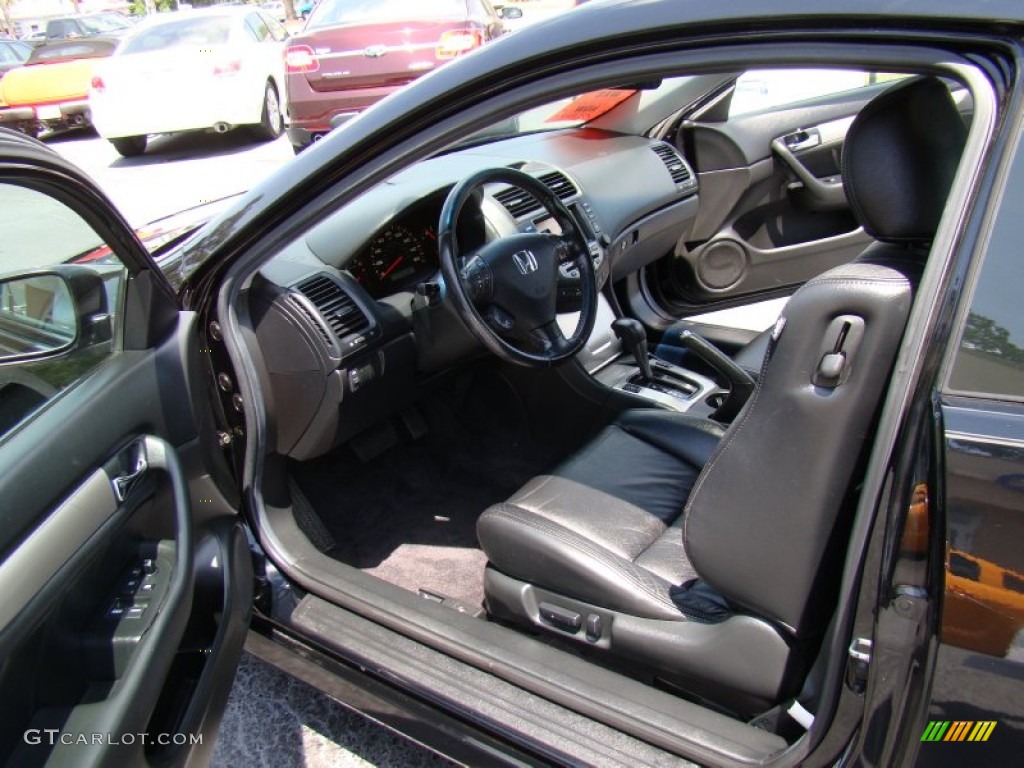 2007 Accord EX Coupe - Nighthawk Black Pearl / Black photo #9