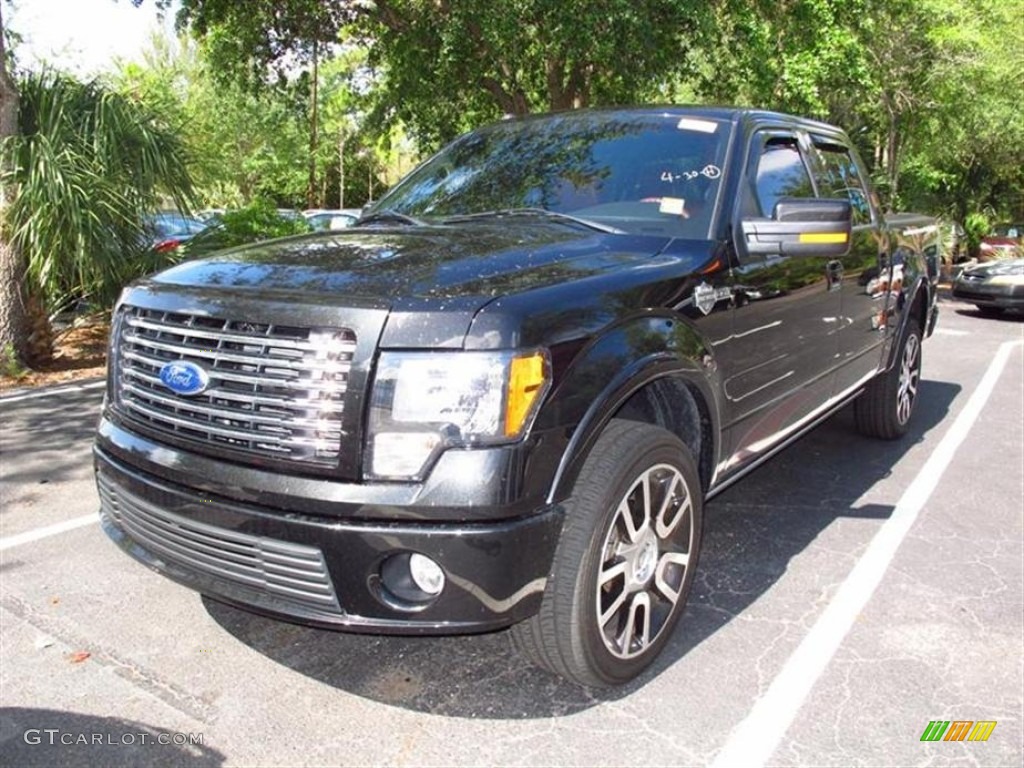 2010 F150 Harley-Davidson SuperCrew 4x4 - Tuxedo Black / Harley Davidson Lava Red/Black photo #3