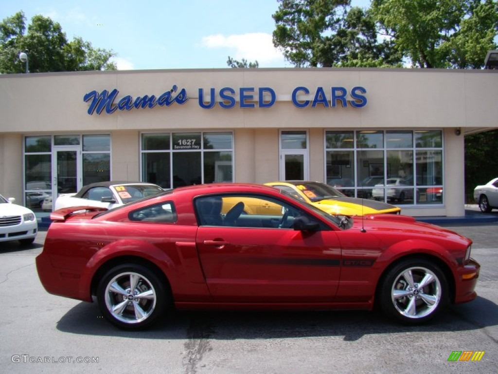 2008 Mustang GT/CS California Special Coupe - Torch Red / Charcoal Black/Dove photo #1