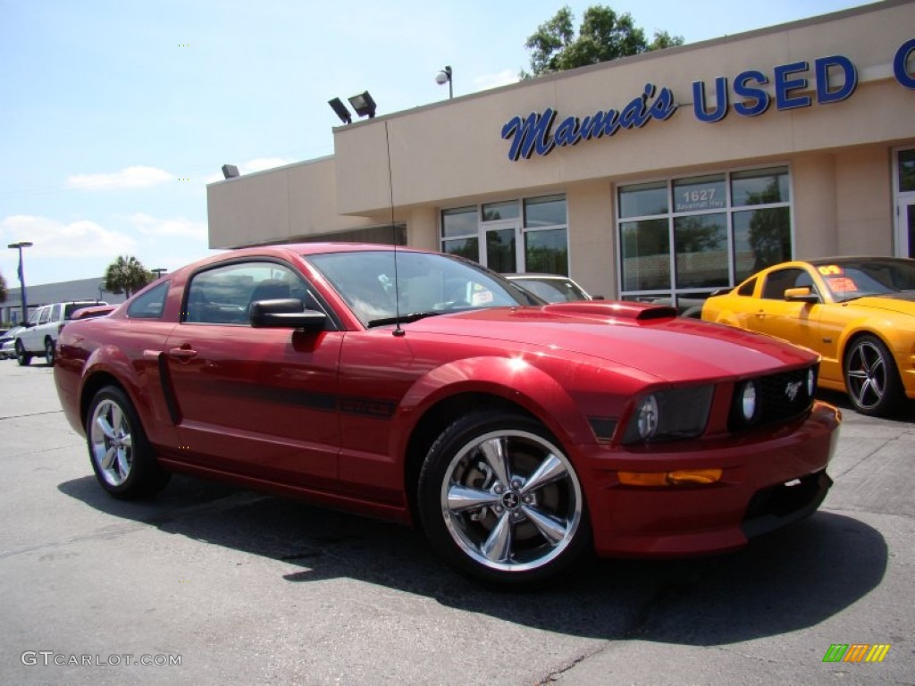 2008 Mustang GT/CS California Special Coupe - Torch Red / Charcoal Black/Dove photo #29