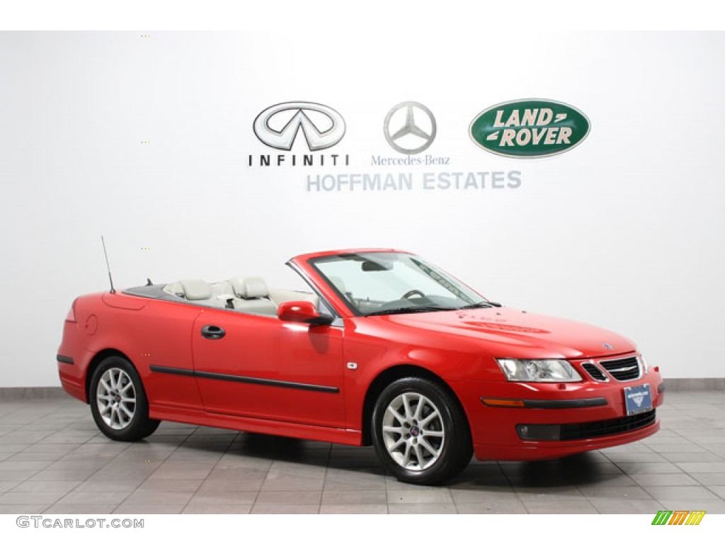 2005 9-3 Arc Convertible - Laser Red / Slate Gray photo #1