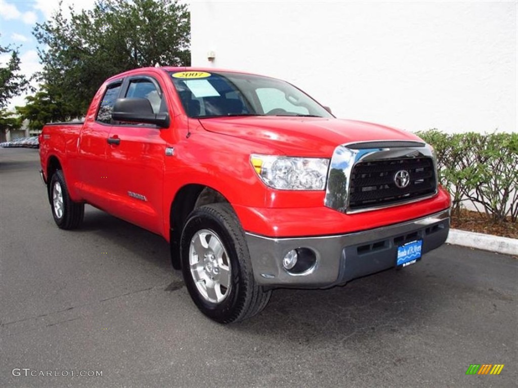 2007 Tundra SR5 TRD Double Cab 4x4 - Radiant Red / Graphite Gray photo #1