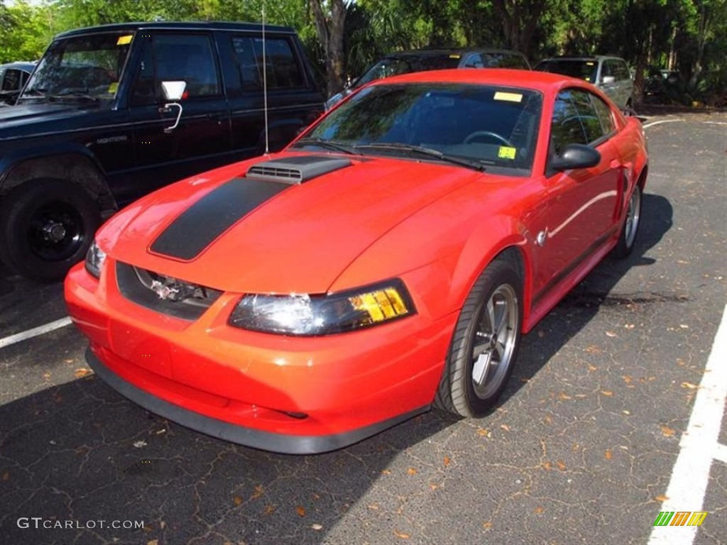 2004 Mustang Mach 1 Coupe - Torch Red / Dark Charcoal photo #4