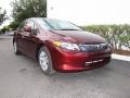 Crimson Pearl - Civic LX Sedan Photo No. 1