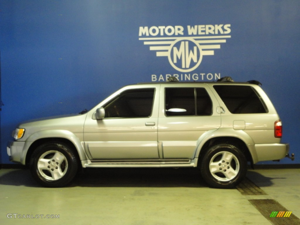 2001 QX4 4x4 - Titanium Metallic / Stone Beige photo #5