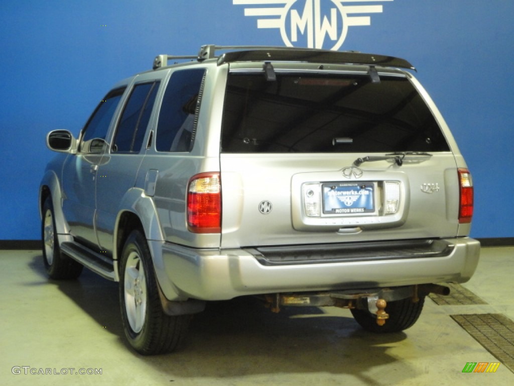 2001 QX4 4x4 - Titanium Metallic / Stone Beige photo #6