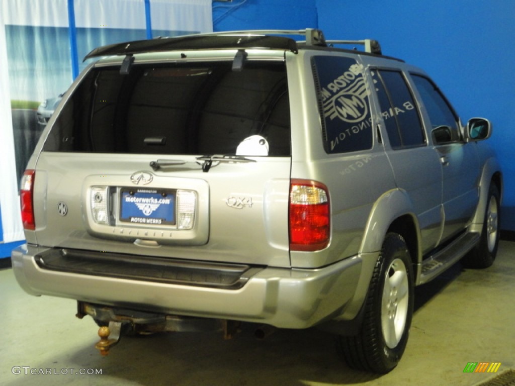 2001 QX4 4x4 - Titanium Metallic / Stone Beige photo #9