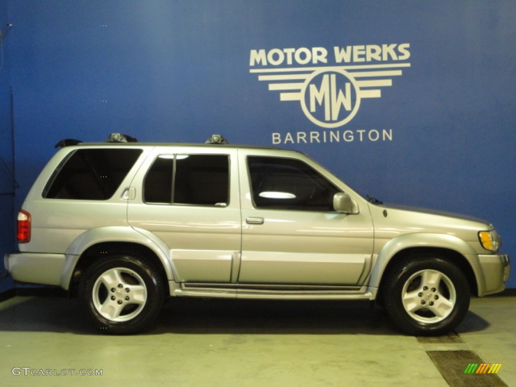 2001 QX4 4x4 - Titanium Metallic / Stone Beige photo #10