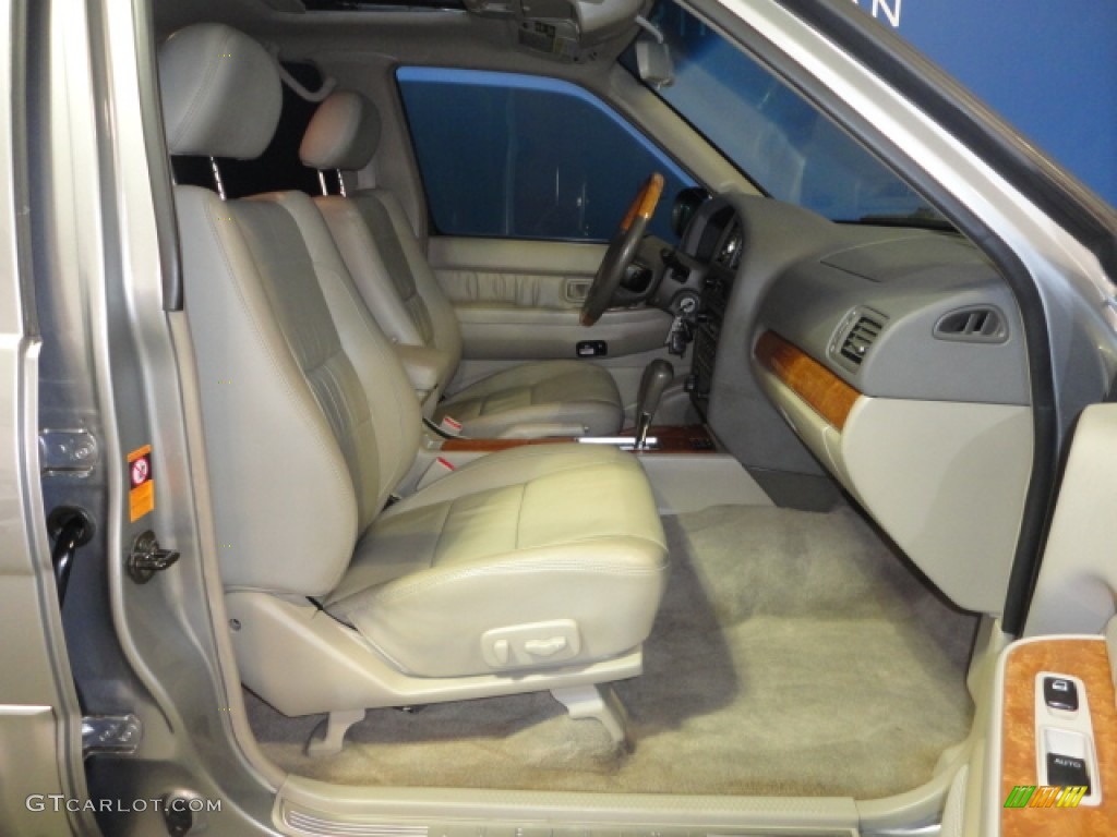 2001 QX4 4x4 - Titanium Metallic / Stone Beige photo #24
