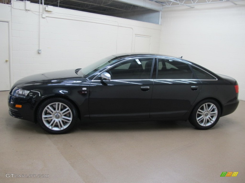 Brilliant Black 2008 Audi S6 5.2 quattro Sedan Exterior Photo #64749501