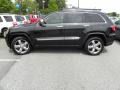 2011 Brilliant Black Crystal Pearl Jeep Grand Cherokee Overland  photo #2