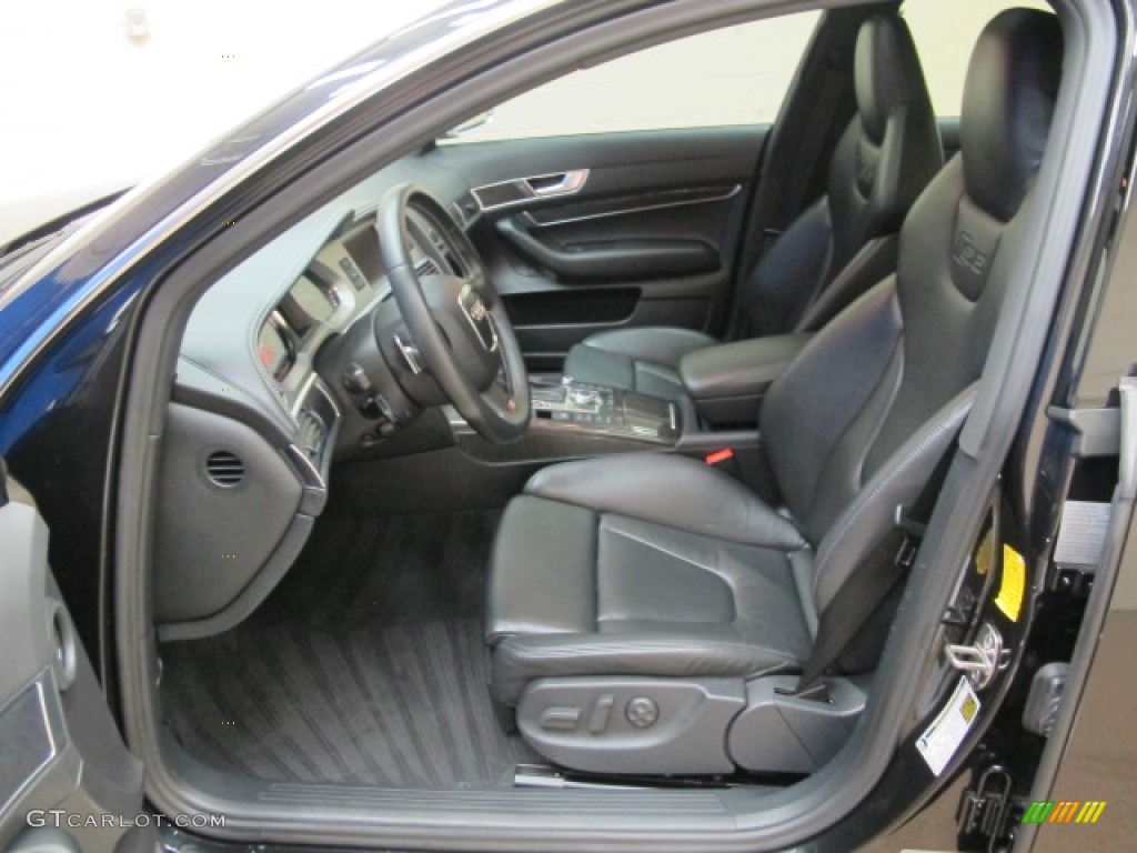 Black Interior 2008 Audi S6 5.2 quattro Sedan Photo #64749630