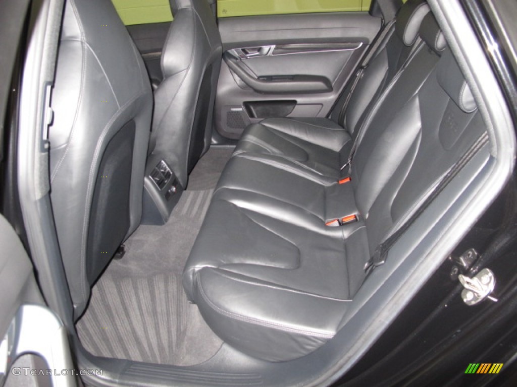 Black Interior 2008 Audi S6 5.2 quattro Sedan Photo #64749644