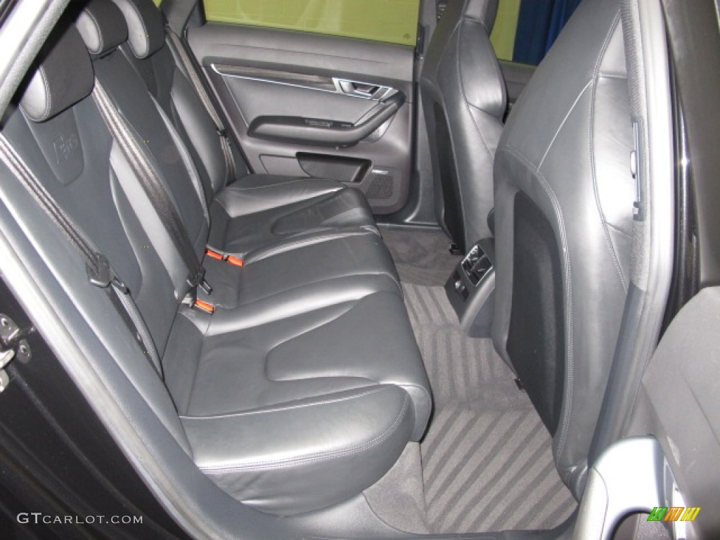 2008 Audi S6 5.2 quattro Sedan Rear Seat Photo #64749661