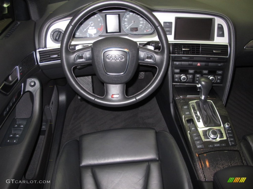 2008 Audi S6 5.2 quattro Sedan Black Dashboard Photo #64749696