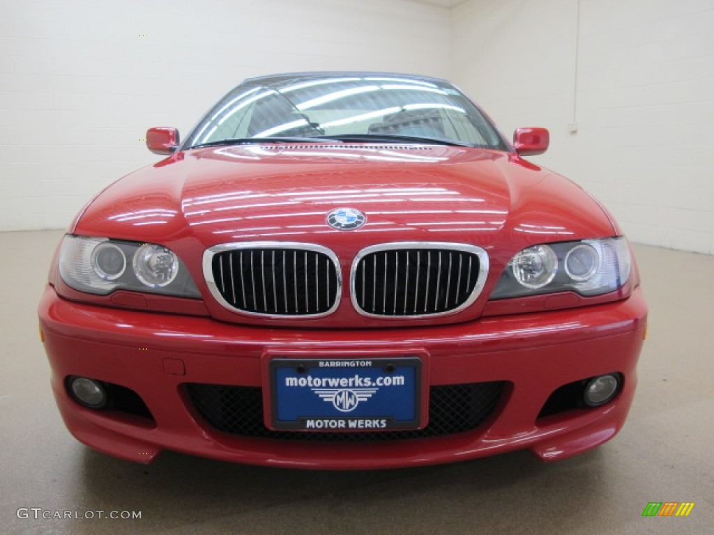 2006 3 Series 330i Convertible - Imola Red / Black photo #3
