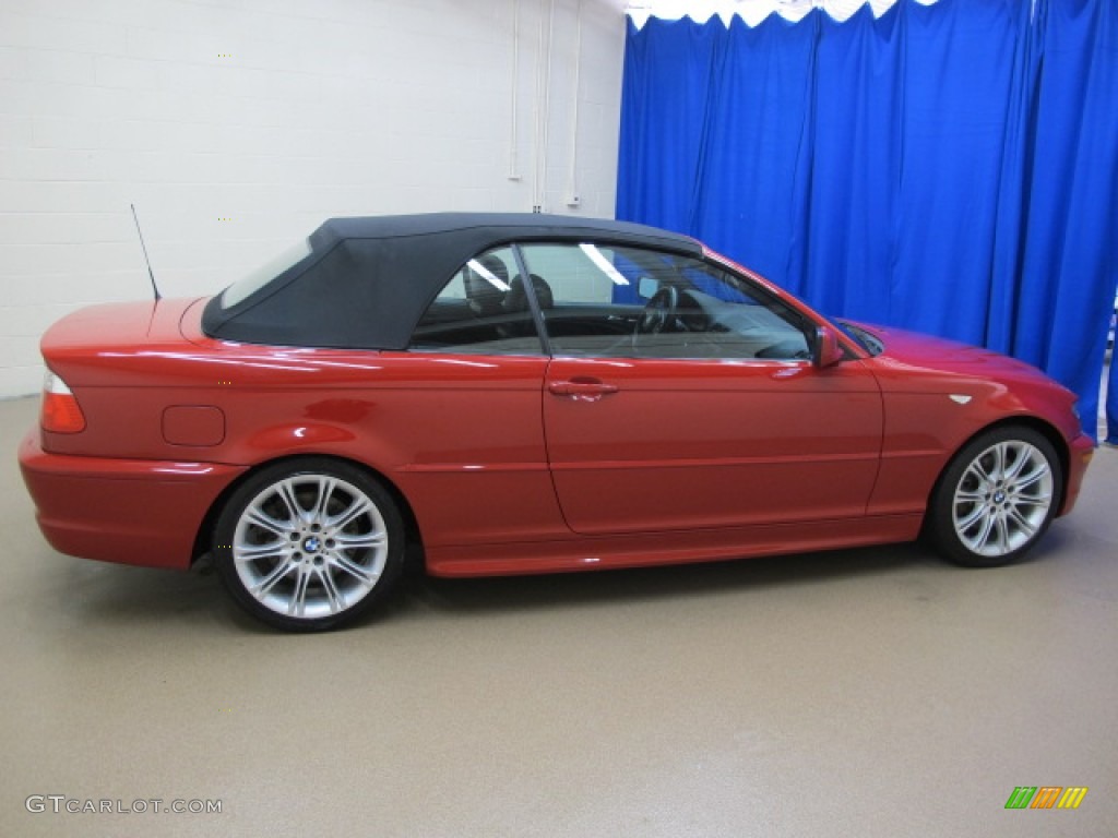 2006 3 Series 330i Convertible - Imola Red / Black photo #10