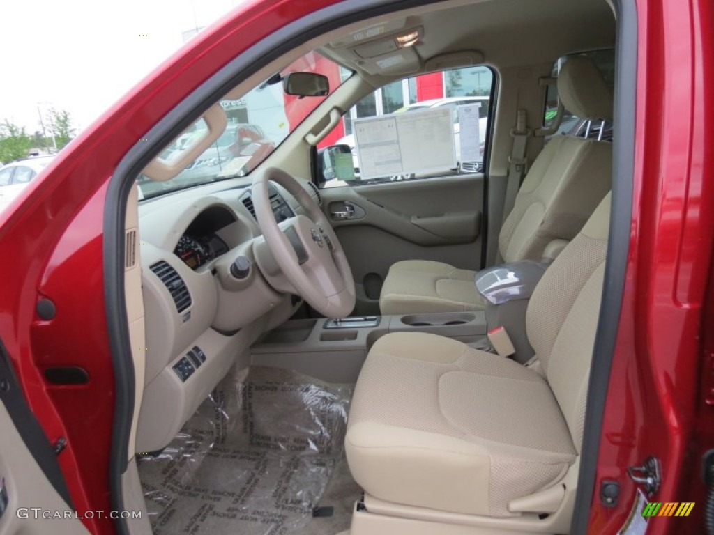 Beige Interior 2012 Nissan Frontier SV Crew Cab 4x4 Photo #64751385