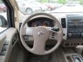 Beige 2012 Nissan Frontier SV Crew Cab 4x4 Steering Wheel