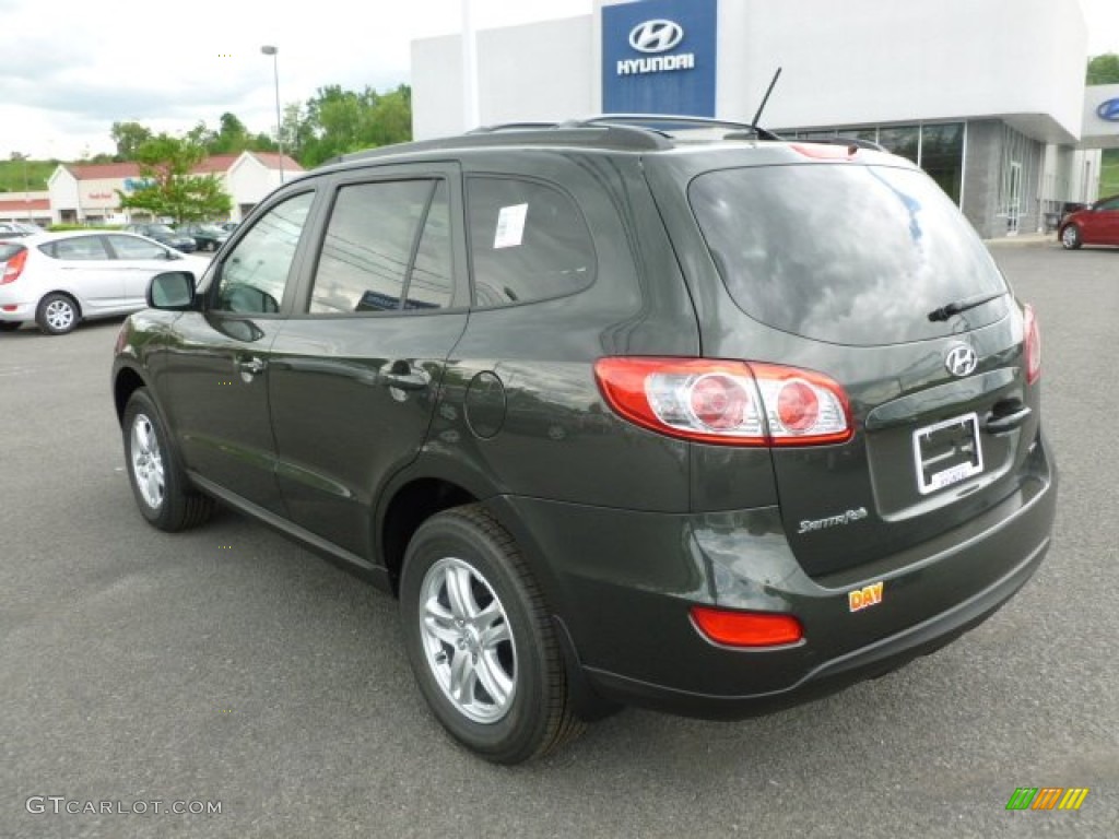 2012 Santa Fe GLS AWD - Black Forest Green / Beige photo #5