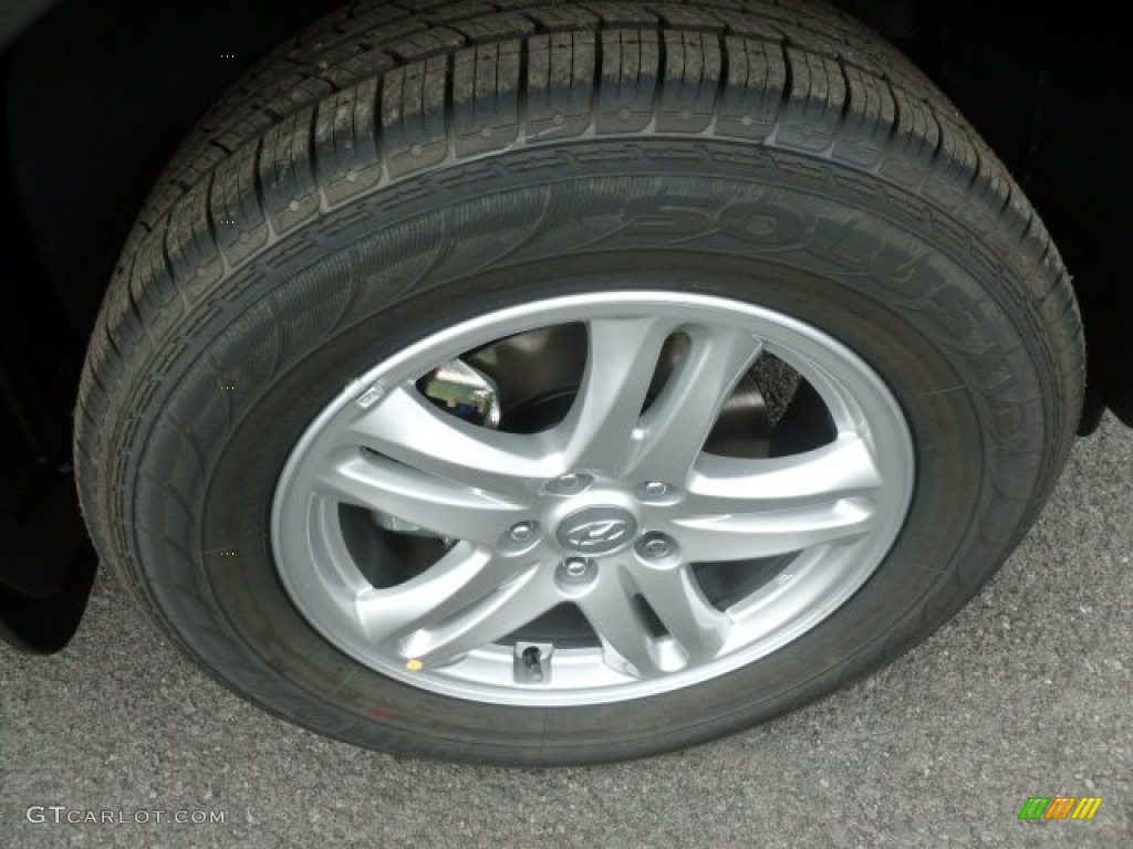 2012 Santa Fe GLS AWD - Black Forest Green / Beige photo #9