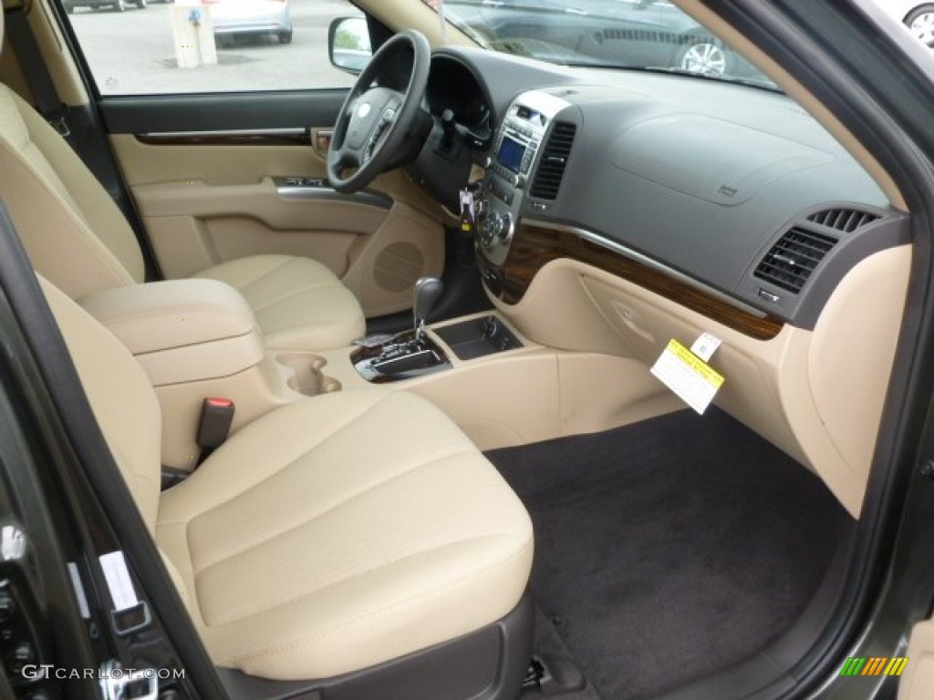 2012 Santa Fe GLS AWD - Black Forest Green / Beige photo #10