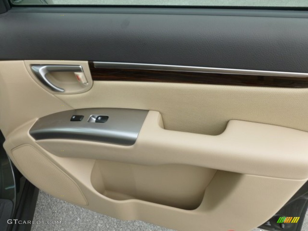 2012 Santa Fe GLS AWD - Black Forest Green / Beige photo #11