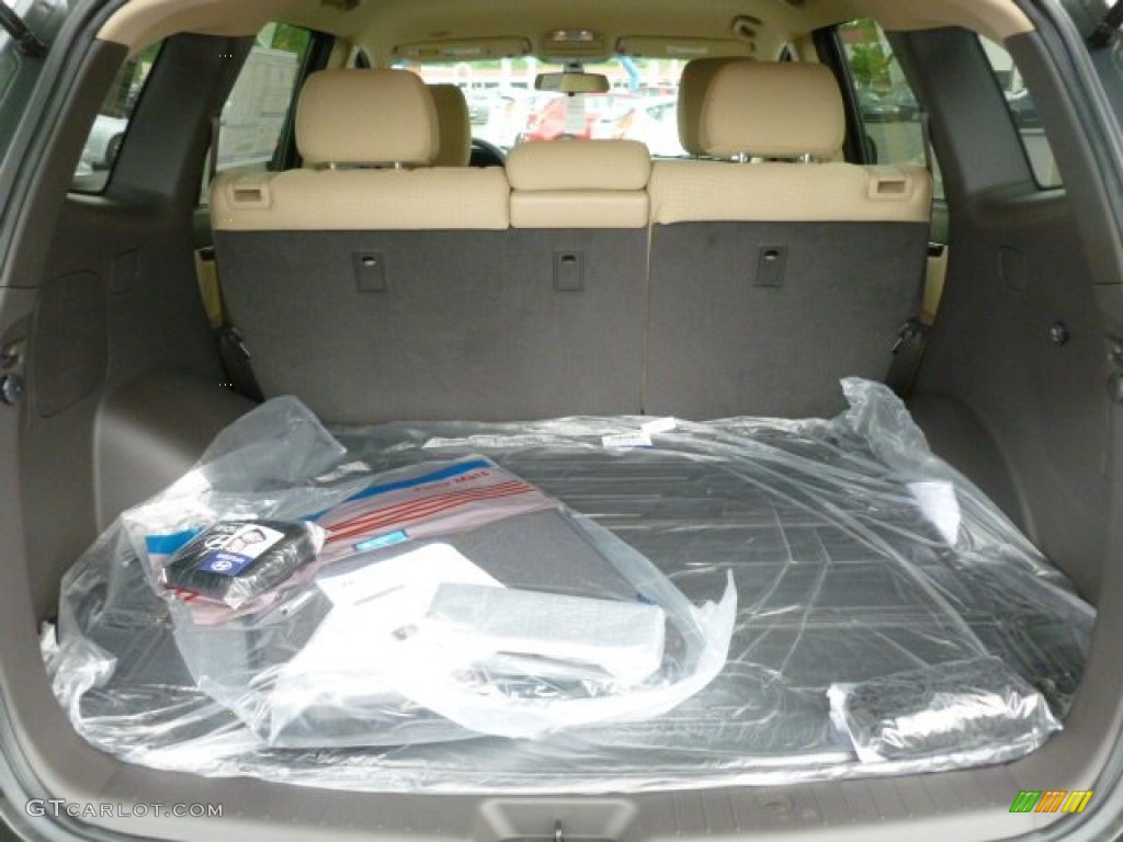 2012 Santa Fe GLS AWD - Black Forest Green / Beige photo #13