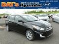 2012 Ultra Black Hyundai Accent SE 5 Door  photo #1